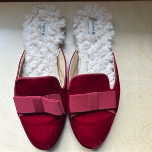BIRDIES RUBY RED THE PHOEBE SLIPPER 8.5